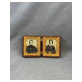 Double Portrait in Ornate Union Case