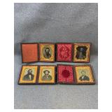 Antique 19th Century Cased Portraits Lot of 4