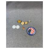 Patriotic and Presidential Pins & Token Lot