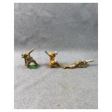 Antique WWI Lead Toy Soldiers - Set of 3
