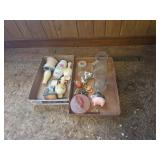 Misc. Glass And Longaberger Basket