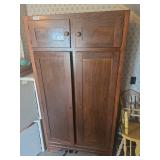 Wooden Wardrobe 38" X 21" X 72"H