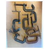 C Clamps 8 inch