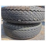 2 Firestone Transport Tires on Rims 10.00-20
