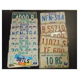 License Plates; 60's,70's, 80's