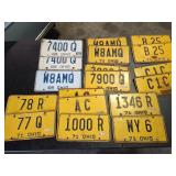 License Plates; 1969, 1971