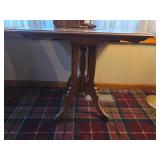 Oak Table Decorative Pedestal (no contents)