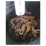 1 Chain w/hooks and Misc Chain pcs