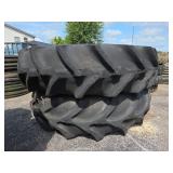 2 Goodyear Special Sure Grip Tires on Rims 18.4-38