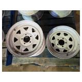 3-15'x5' 5 hole Rims