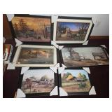 6 Prints Rural Scenes