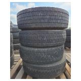 4 Tires; 1 Roadlux, 3 Continental 225/70R19.5