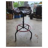 Buckeye Cast Iron Rolling Seat/Stool