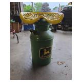 John Deere Milk Can Cast Iron Seat/Stool