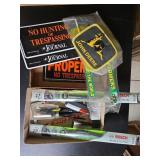 2 boxes; JD Decal, Wiper blades, License Plate Cov