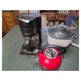 Coffee Pot, Black and Decker Rice Cooker, Tea Pot