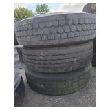 3 Tires; 1 Aeolus, 1 Goodyear, 1 Bridgestone 295/7
