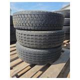 3 Tires; 2 Michelin, 1 SailUN on Rims 225/70 R19.5