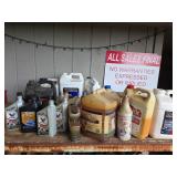 Top Shelf Contents Right Side: Petroleum Products