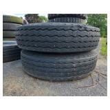 2 Captial CQT Tires on Rims 10.00-20