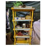 Shelving Unit AND all Contents; Tools, Fasteners,