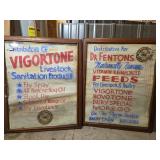 2 Framed Livestock Posters 26'x32'