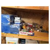 Middle Shelf Contents Left Side; Engine Parts, Tra