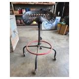 Buckeye Cast Iron Rolling Seat/Stool