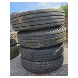 4 Heavy Trailer Tires 8.25-15TR