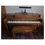 Baldwin Piano w/Light and Stool