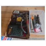2 Boxes Misc Tools; Screwdrivers and Tape Measurer