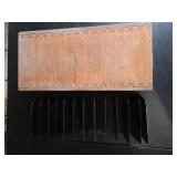 Oak File Drawer, Metal Organizer