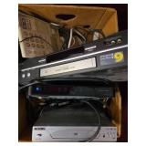 Appex DVD Player, Hitachi VHS Player and Direct TV