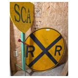 RR Crossing Sign 36' and SCA Sign