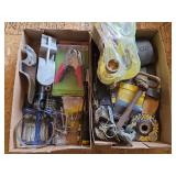 2 Flats Grinding Pads, Air Ratchet, Ratchet Strap,