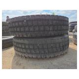 2 Toyo M627 Tires on Rims 11R22.5 144/142L