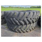 2 Goodyear Dyna Torque Tires 18.4R46