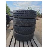 4 Tires; 1 Continental, 1 Hankook, Sumitomo, 1 Bri