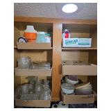 6 Boxes; Corelle Dishes, FireKing Small Baking Dis