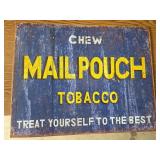 Mail Pouch Metal Sign   12.5x16'