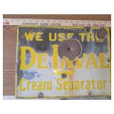 Porcelain DeLaval Cream Separator Sign