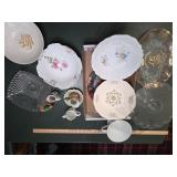 2 Boxes; Cake Stand, 50th Anniversary Platter, Mis