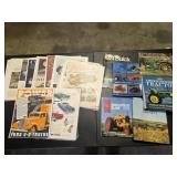 Small Auto Posters and Hardcover Tractor Books