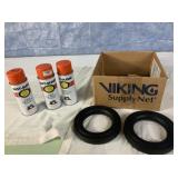 3 Rustolium Orange Spray Paint, 2 7' ESKA Tires