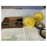 2-9' Rims, 2 Tires, Front Steering Column