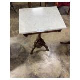 Marble top antiwue marble stand-12"x16"x31"