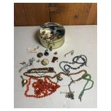 Costume Jewelry & Sewing Notions Lot