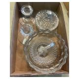 Pressed Glass Tableware & Candlesticks Group
