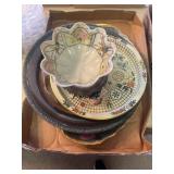 Antique German Porcelain & Silver Plate Lot