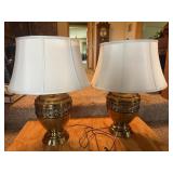 Classical Brass Urn Table Lamps